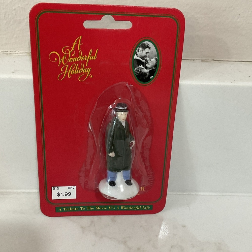 1995 It's A Wonderful Life Mr. Gower Porcelain Figurine New
